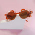 Black Crystal Geode Frame Round Sunglasses
